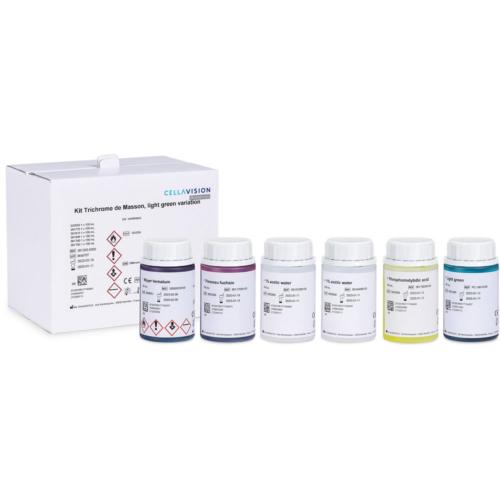 Kit Trichrome de Masson vert lumière RAL